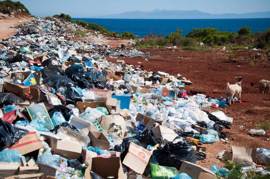 A landfill full of returned products.